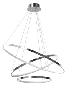 LED Luster na lanku HOOP LED/93W/230V pr. 80 cm 4000K lesklý chróm