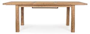 MUZZA Záhradný rozkladací stôl tonby 160 (220) x 95 cm prírodný