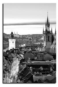 Obraz na plátne - Panoramatický pohľad na starú Prahu - obdĺžnik 7256QA (120x80 cm)