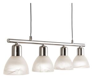 LED Luster na lanku DAYTONA 4xE14/5W/230V 3000K lesklý chróm