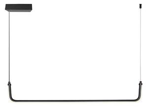 LED Luster na lanku LED/12W/230V 4000K 90 cm čierna