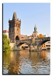 Obraz na plátne - Karlov most v Prahe - obdĺžnik 7259A (90x60 cm )