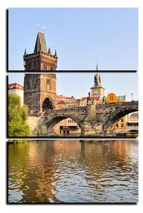 Obraz na plátne - Karlov most v Prahe - obdĺžnik 7259B (90x60 cm )