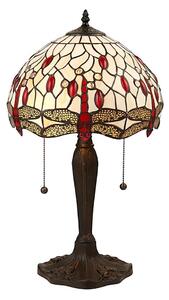 Endon 64086 - Stolná lampa Tiffany DRAGONFLY 2xE27/60W/230V priemer 30 cm