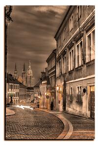 Obraz na plátne - Magické nočné staré mesto - obdĺžnik 7258FA (75x50 cm)