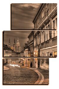 Obraz na plátne - Magické nočné staré mesto - obdĺžnik 7258FD (90x60 cm)