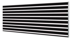 Sklenený obraz Pravidelné čierne pruhy 120x60 cm 2 Prívesky