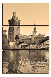 Obraz na plátne - Karlov most v Prahe - obdĺžnik 7259FB (90x60 cm )