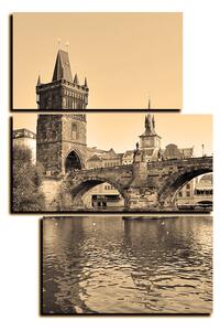 Obraz na plátne - Karlov most v Prahe - obdĺžnik 7259FD (120x80 cm)