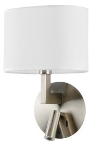 Brilagi - LED Nástenná lampa DAYA 1xE14/40W/230V + LED/3W biela/matný chróm