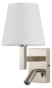Brilagi - LED Nástenná lampa DEYA 1xE14/40W/230V + LED/3W biela/matný chróm
