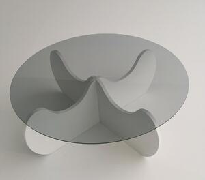 Dizajnový konferenčný stolík Salvo 90 cm biely