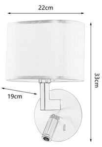 Brilagi - LED nástenné svietidlo DAYA 1xE14/40W/230V + LED/3W čierne