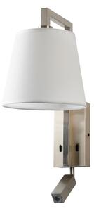 Brilagi - LED Nástenná lampa RAYA 1xE14/40W/230V + LED/3W biela/matný chróm