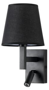 Brilagi - LED Nástenná lampa DEYA 1xE14/40W/230V + LED/3W čierna
