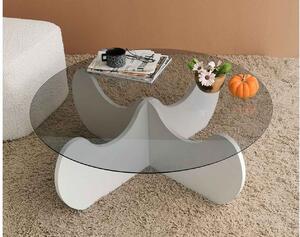 Dizajnový konferenčný stolík Salvo 90 cm biely