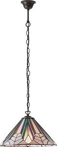 Endon 63937 - Luster na reťazi Tiffany ASTORIA 1xE27/60W/230V pr. 40 cm