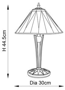 Endon 70367 - Stolná lampa Tiffany DARK STAR 1xE14/40W/230V, priemer 30 cm