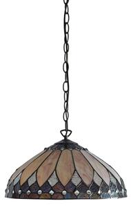 Endon 63977 - Luster na reťazi Tiffany BROOKLYN 1xE27/60W/230V pr. 40 cm
