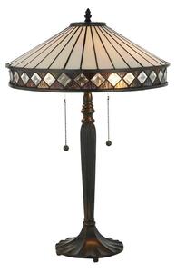 Endon 70935 - Stolová lampa Tiffany FARGO 2xE27/60W/230V priemer 41,5 cm