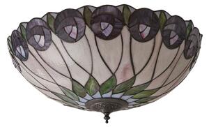 Endon 64173 - Stropné svietidlo Tiffany HUTCHINSON 2xE27/60W/230V, priemer 50 cm