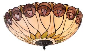 Endon 64173 - Stropné svietidlo Tiffany HUTCHINSON 2xE27/60W/230V, priemer 50 cm