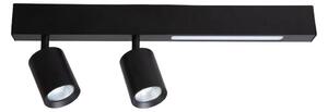 LED Bodové svietidlo MAGNET LED/5W/230V + 2xGU10/60W 3000/4000K čierna