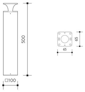 LED Vonkajšia lampa ORNELA LED/6W/230V 3000K IP54 antracit