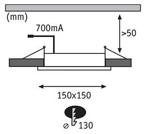 Paulmann 92696 - SADA 3xLED/8W Stmievateľné podhľadové svietidlo DICE 230V