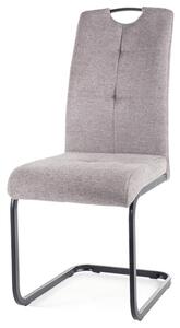 Jedálenská stolička OXU svetlosivá/čierna