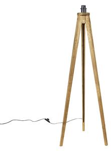 Rustikálna stojaca lampa trojnožka vintage drevo - Tripod Classic