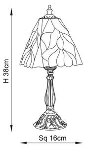 Endon 63963 - Stolná lampa Tiffany BOTANICA 1xE14/40W/230V, priemer 16 cm