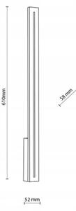 LED Vonkajšie nástenné svietidlo LINEA LED/12W/230V IP65 61 cm antracit