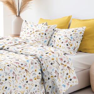 Goldea bavlnené posteľné obliečky - život na lúke 150 x 200 a 50 x 60 cm