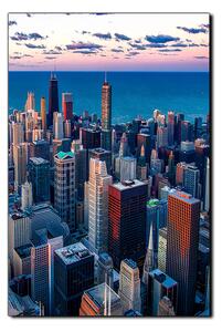 Obraz na plátne - Mrakodrapy v Chicagu - obdĺžnik 7268A (100x70 cm)