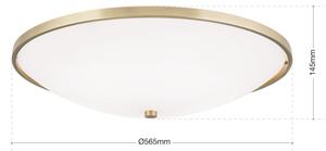 Orion DL 7-531/56 - Stropné svietidlo AIDA 5xE27/60W/230V pr. 56,5 cm mosadz