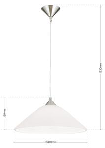 Orion HL 6-1525/1 - Luster na lanku GRADO 1xE27/60W/230V pr. 40 cm matný chróm