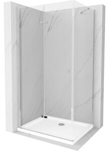 Mexen Lima sprchová kabína, skladacie dvere 120 x 70 cm, transparentnéné, chrómová + závesný bidet Flat - 856-120-070-01-00-4010