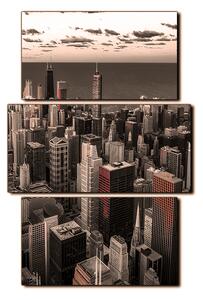 Obraz na plátne - Mrakodrapy v Chicagu - obdĺžnik 7268FC (90x60 cm)