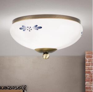 Orion DL 7-672 - Stropné svietidlo LANDHAUS 1xE27/60W/230V pr. 21 cm bronz/biela
