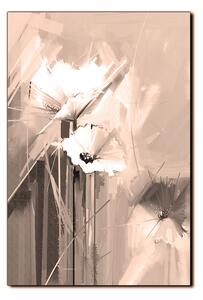 Obraz na plátne - Abstraktná maľba, jarné kvety reprodukcia - obdĺžnik 7269FA (100x70 cm)