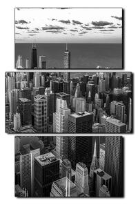 Obraz na plátne - Mrakodrapy v Chicagu - obdĺžnik 7268QC (120x80 cm)
