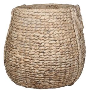 Mohutný kvetináč cementový s prepletaným vzorom ako imitácia prúteného košíka Chic Antique 43559 45,5 x 47 cm