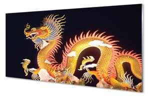 Nástenný panel  Golden Japanese Dragon 100x50 cm