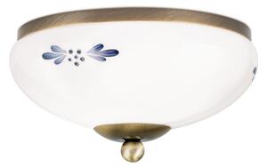 Orion DL 7-672 - Stropné svietidlo LANDHAUS 1xE27/60W/230V pr. 21 cm bronz/biela