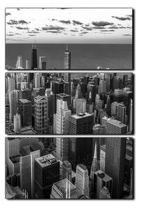 Obraz na plátne - Mrakodrapy v Chicagu - obdĺžnik 7268QB (120x80 cm)