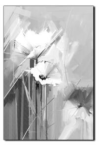 Obraz na plátne - Abstraktná maľba, jarné kvety reprodukcia - obdĺžnik 7269QA (100x70 cm)