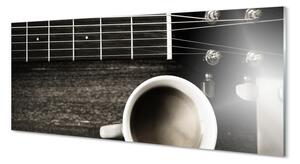 Obraz na skle coffee gitara 120x60 cm 2 Prívesky
