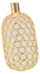 LED Luster na lanku PERFORATO LED/6,3W/230V 3000K zlatá pr. 13 cm
