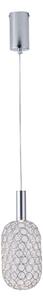 LED Luster na lanku PERFORATO LED/6,3W/230V 3000K lesklý chróm pr. 13 cm